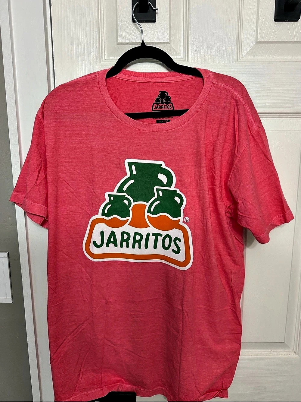 Jarritos Classic Logo Tee Short Sleeve Pink Size XL